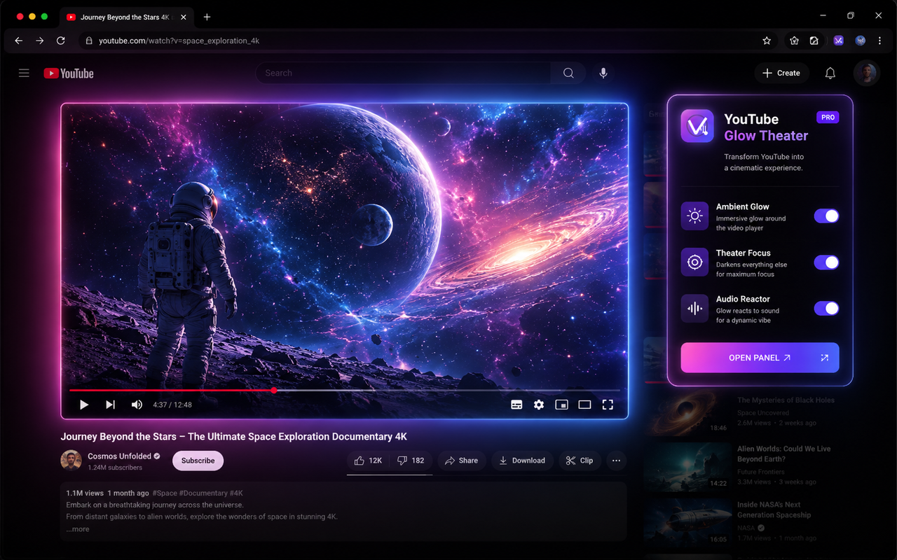 Space theater screenshot
